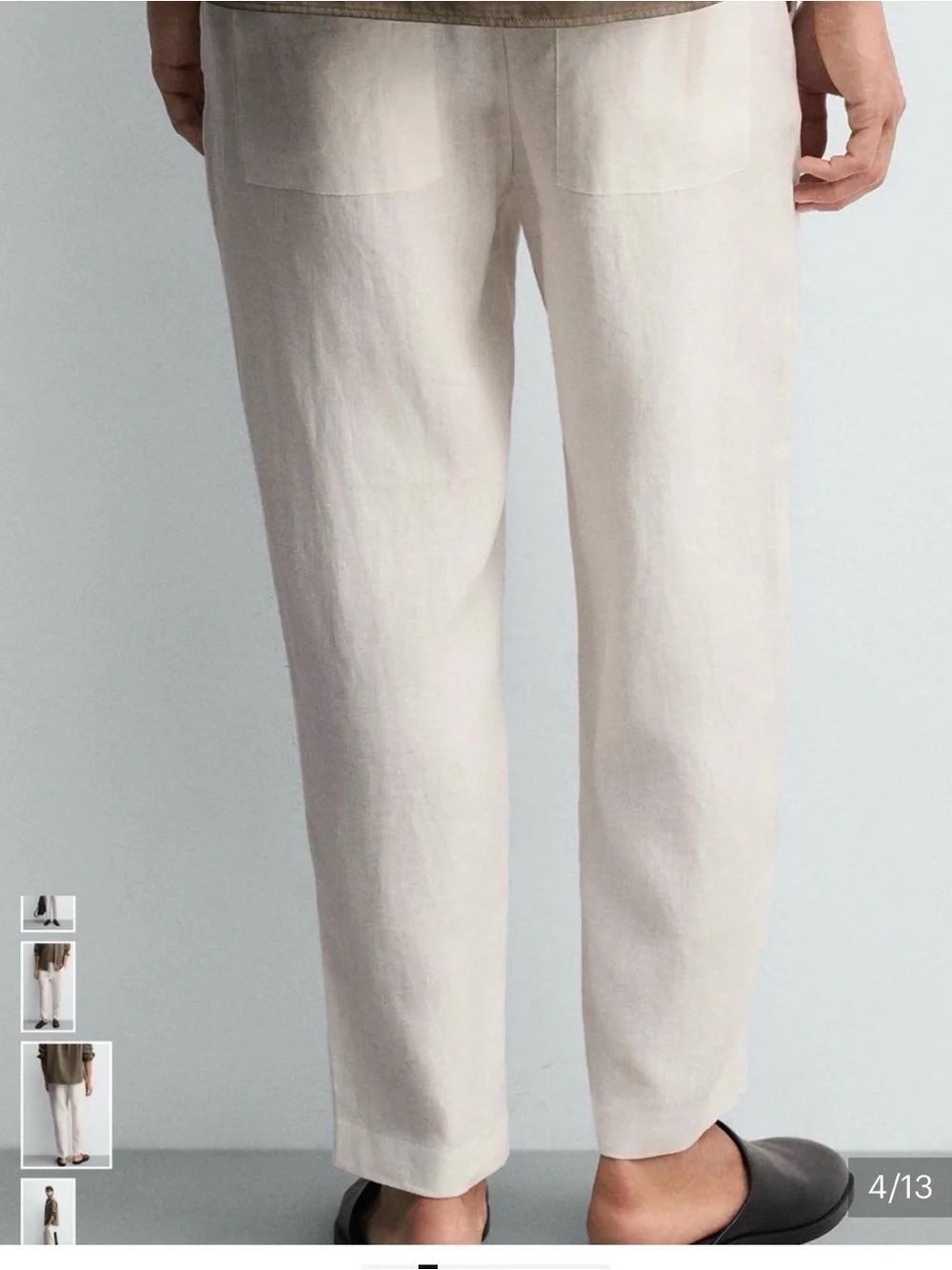 Zara Men’s Relaxed Linen Pants
